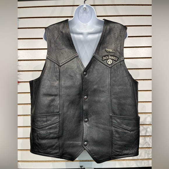 Bonus/Harley Davidson leather vest size 50 - Picture 4 of 14
